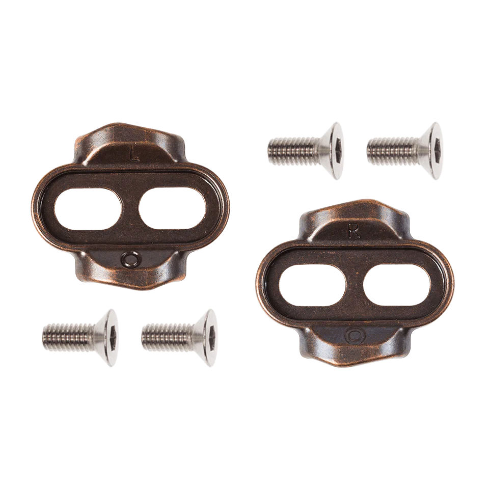 Crank Brothers Cleat Easy Release Bronze: 0 Degrees of Float